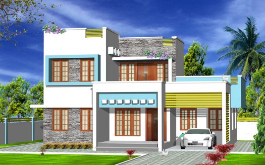 Contemporary house plans in Kerala