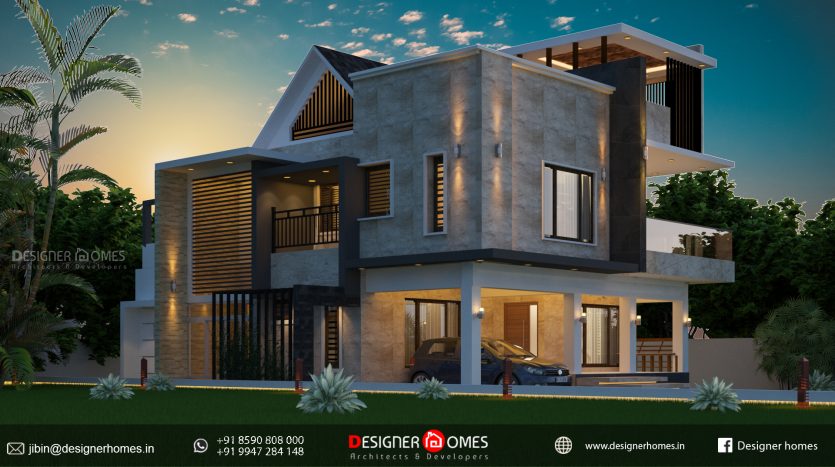22 5 Lakh Cost Estimated Modern House