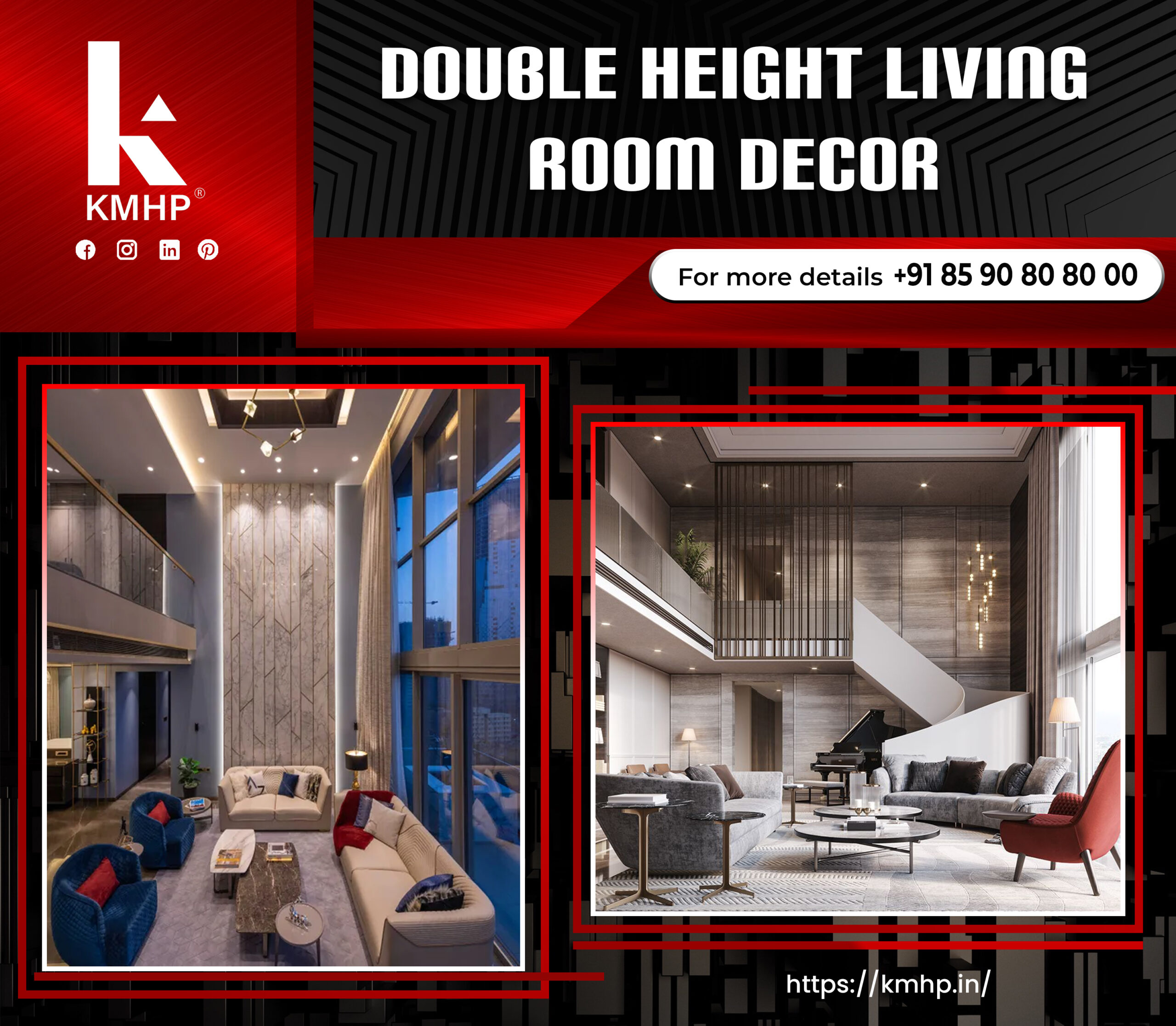 Double Height living room decor
